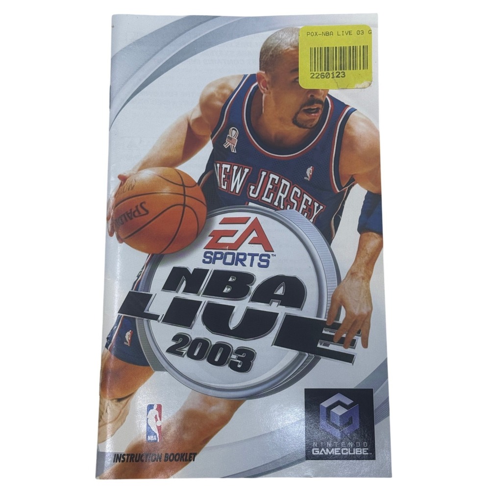 NBA Live 2003 Nintendo GameCube Instruction Booklet‎ Manual